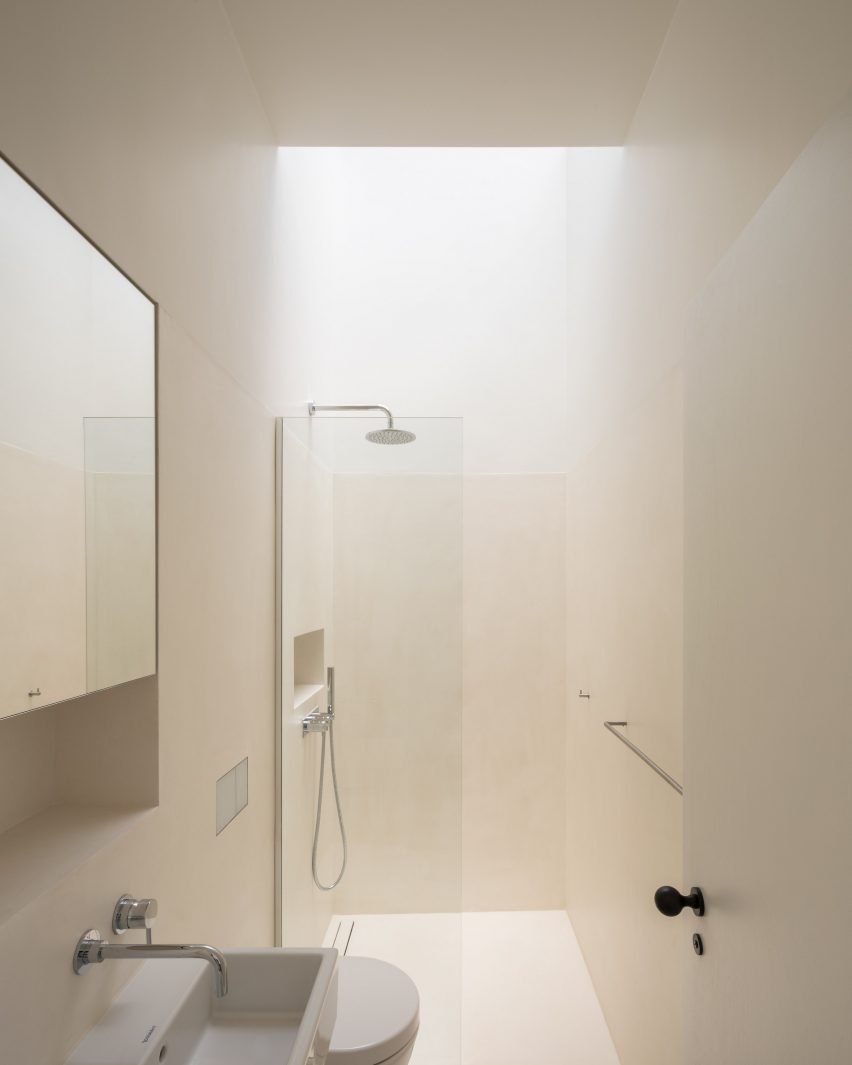 White-walled bathroom