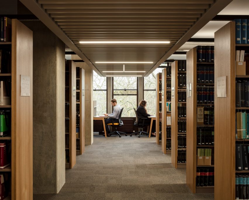 A research centre at Charles Clore House was refurbished by Burwell Architects
