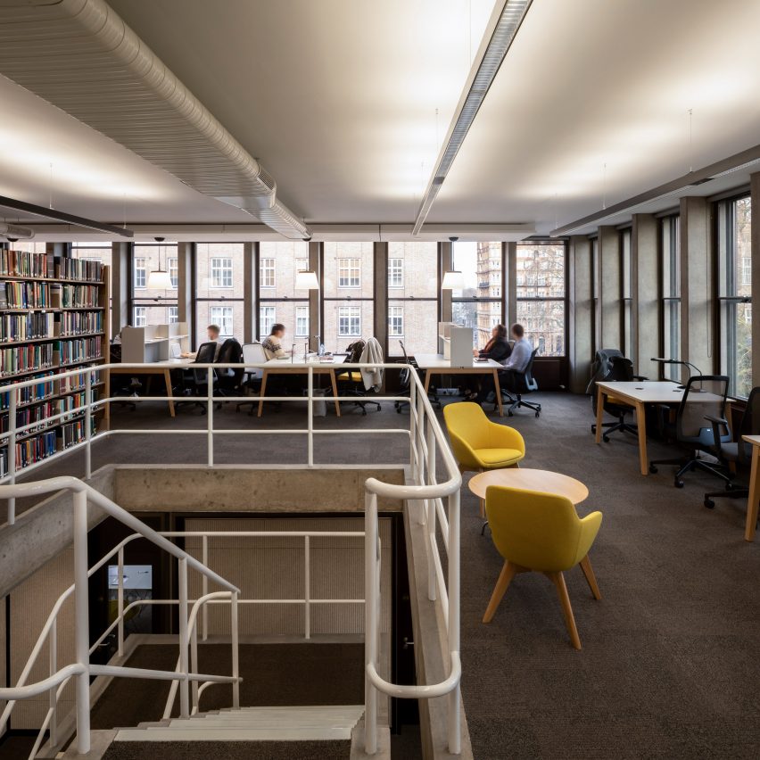 A research centre at Charles Clore House was refurbished by Burwell Architects