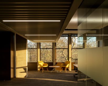 Light fills a work area at the research centre