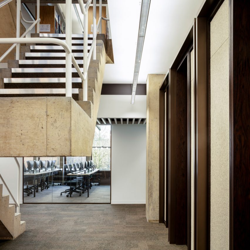 A research centre at Charles Clore House was refurbished by Burwell Architects