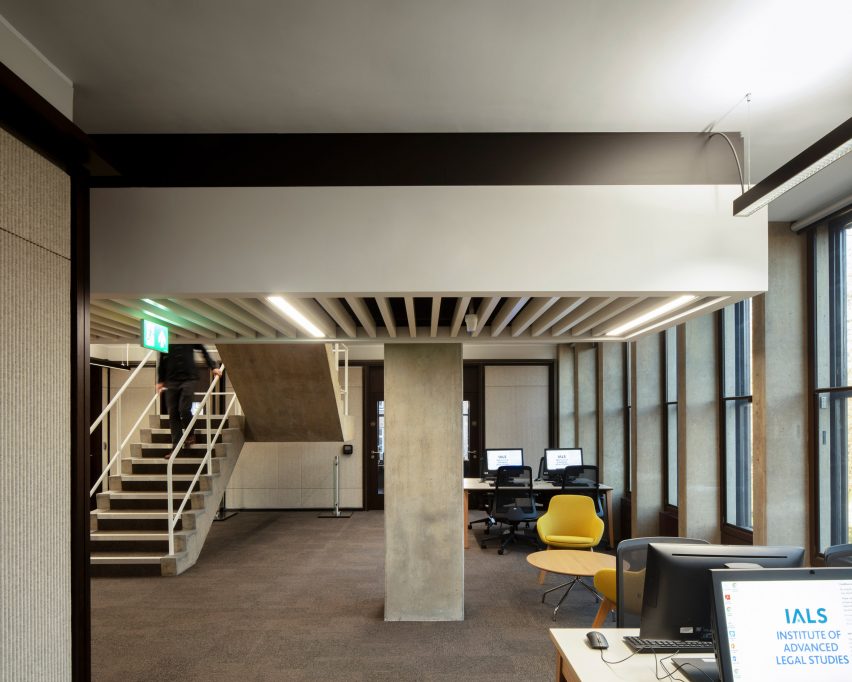A research centre at Charles Clore House was refurbished by Burwell Architects