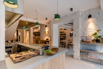 Entrance to Carousel restaurant by RISE Design Studio