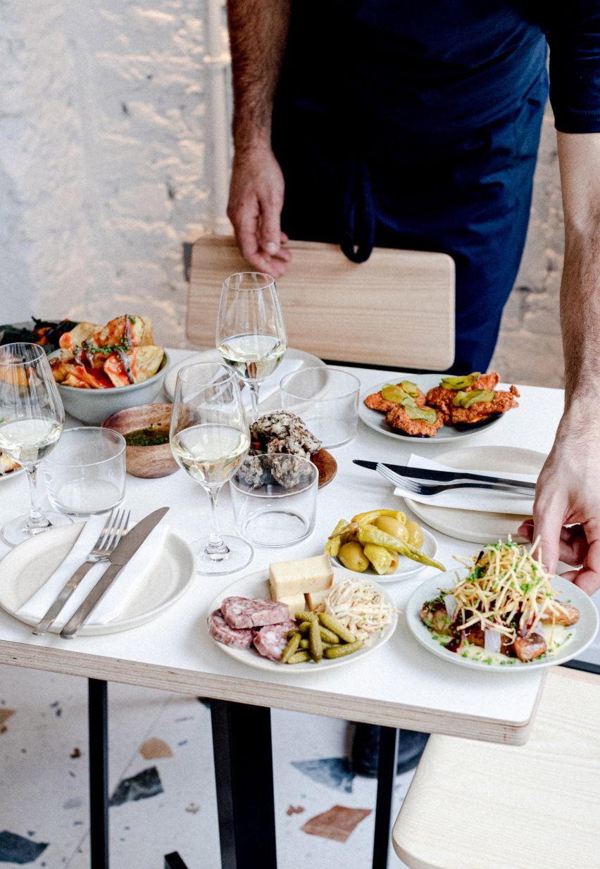 Food in Carousel restaurant by RISE Design Studio