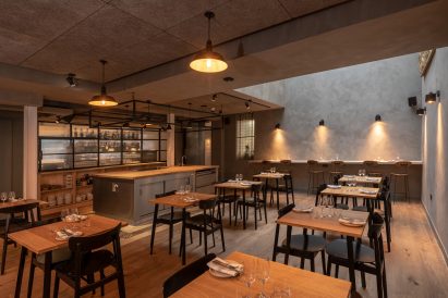 Guest kitchen in Carousel restaurant by RISE Design Studio