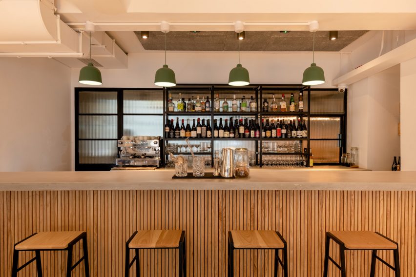 Bar in Carousel restaurant by RISE Design Studio