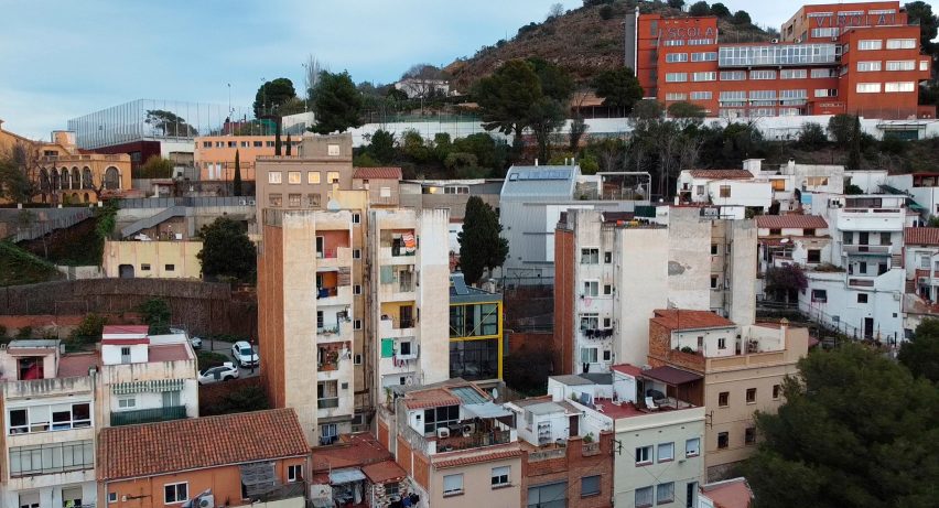 Aerial view of Casa Collumpio in Barcelona