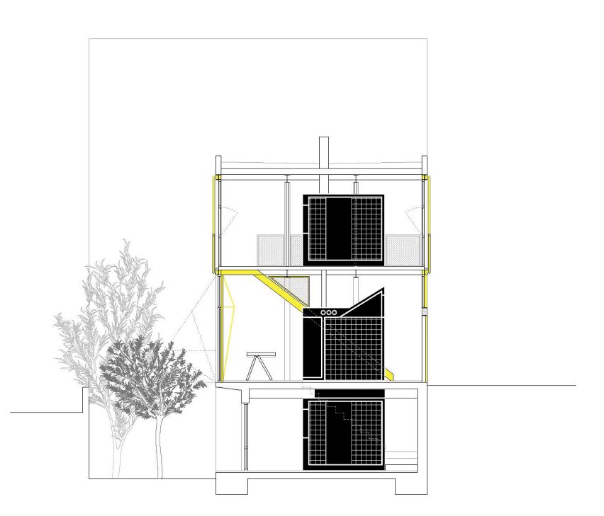 Section of Casa Collumpio by MACH