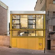 Yellow exterior of Casa Collumpio