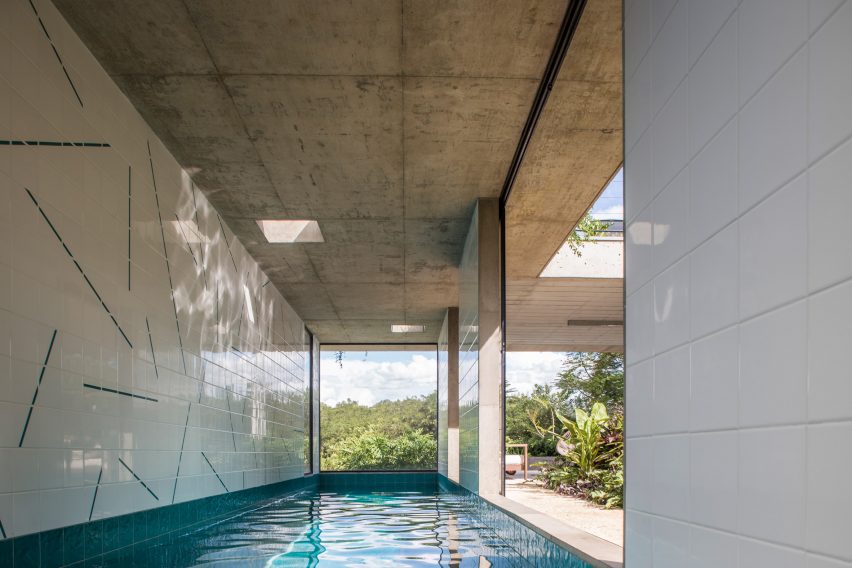Home swimming pool