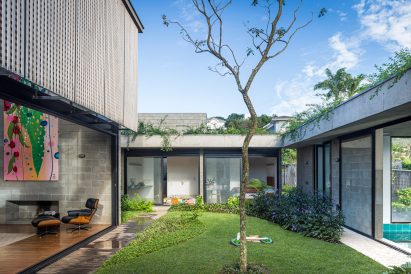 Courtyard of São Paulo home