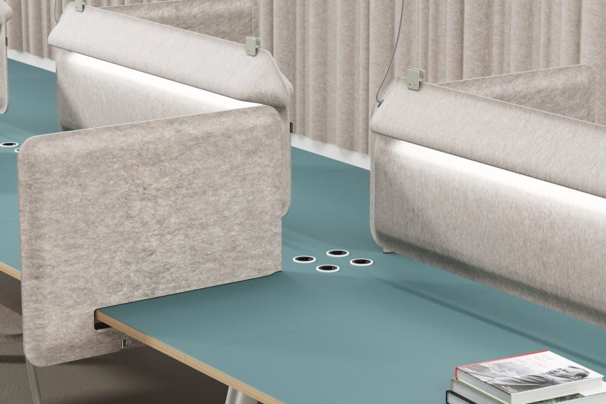 Big modular table system by De Vorm