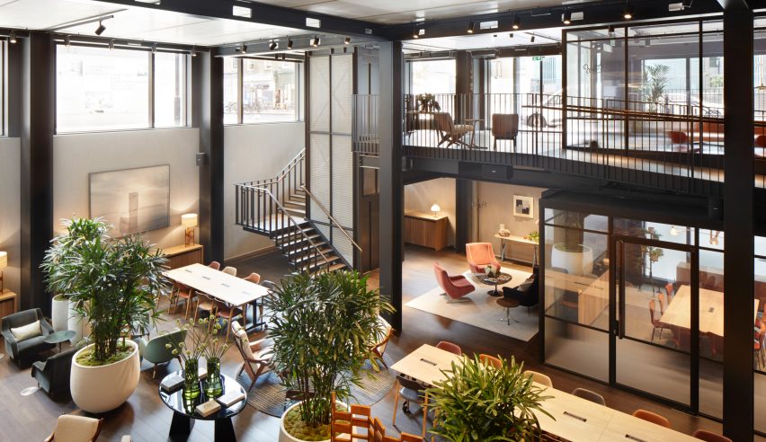 Interior of DL/78 workspace designed by MSMR Architects for Derwent London's 80 Charlotte Street