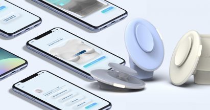 Two Dotplor devices and the Dotplot app