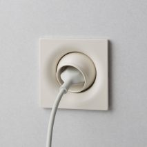 Elos plug made from animal bone powder by Souhaïb Ghanmi