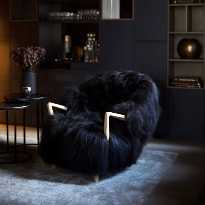 ​​Fluffy chair by Fredrik A. Kayser for Eikund