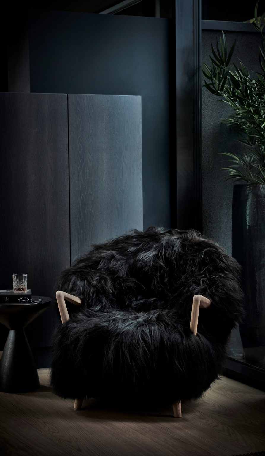 Fluffy chair by Fredrik A. Kayser for Eikund