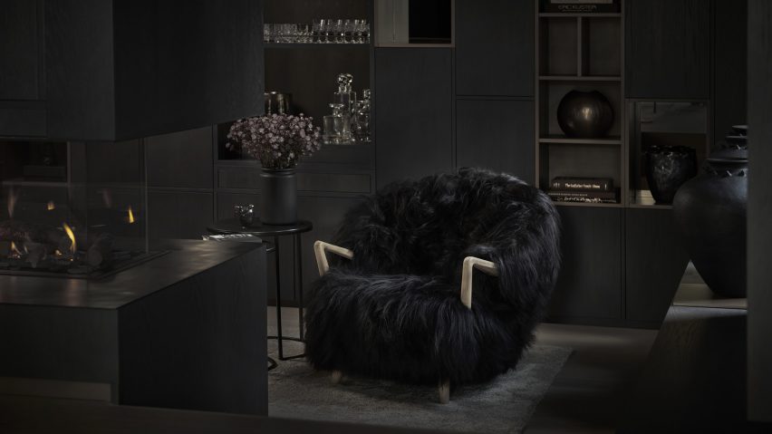 Fluffy chair by Fredrik A. Kayser for Eikund
