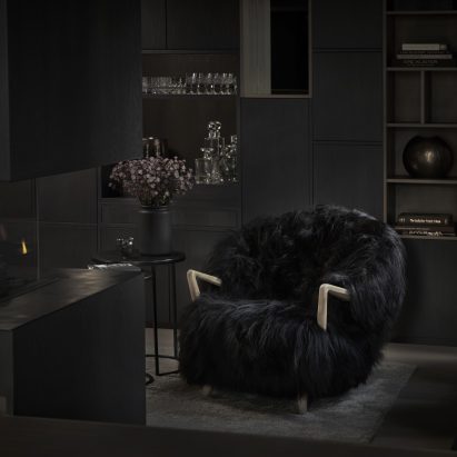 Fluffy chair by Fredrik A. Kayser for Eikund