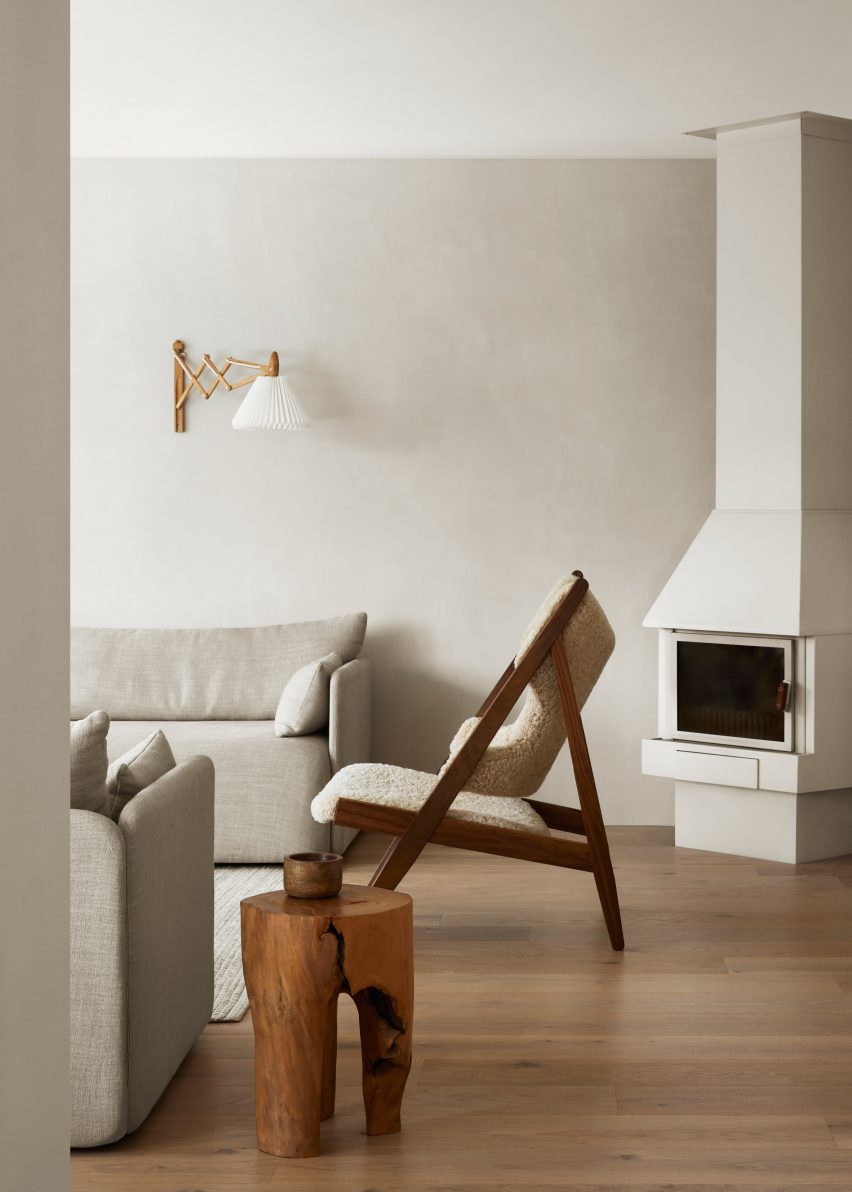 Minimal interiors of forest retreat designed by Norm Architects