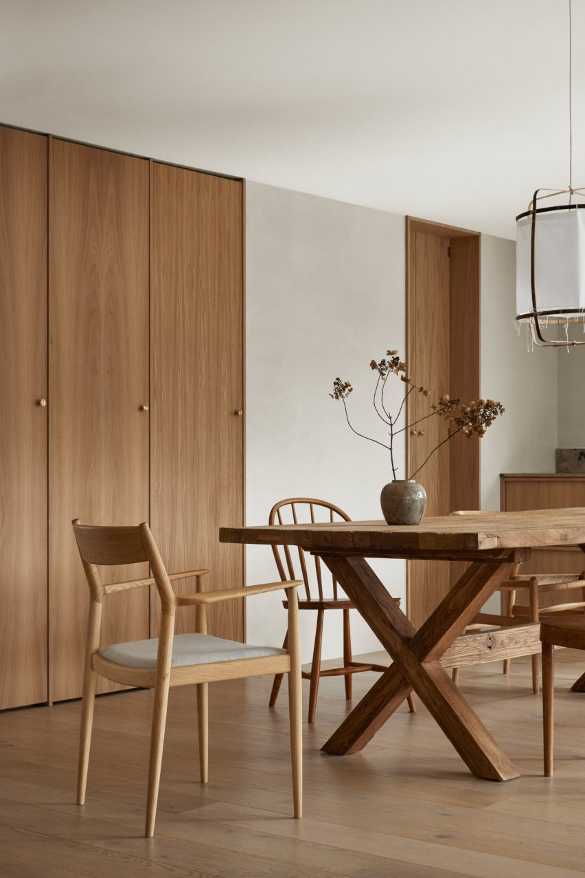 Minimal interiors of forest retreat designed by Norm Architects