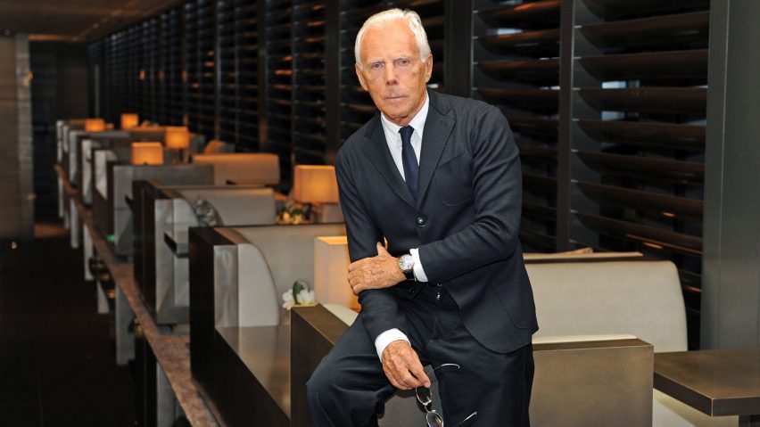Fashion designer Giorgio Armani