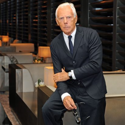 Fashion designer Giorgio Armani
