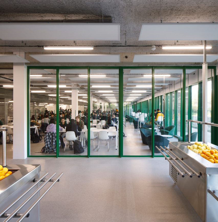 Crous University Refectory was extended and renovated by Graal Architecture