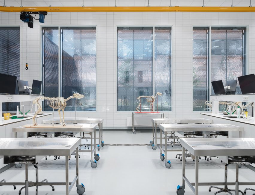 The Veterinary Building forms part of the Norwegian University of Life Sciences and was designed by Henning Larsen and Fabel Arkitekter