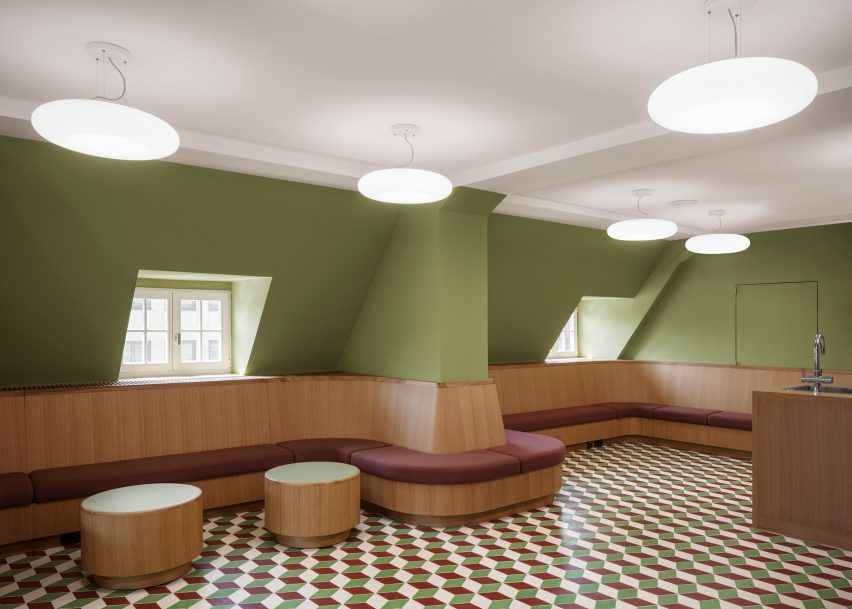 Inside of The Nuremberg Chamber of Commerce and Industry headquarters