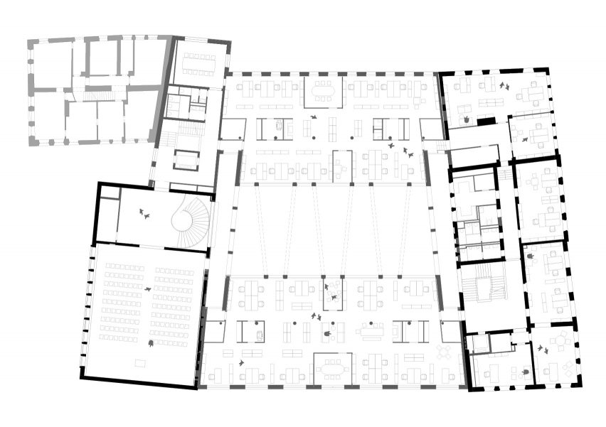 Floor plan of The Nuremberg Chamber of Commerce and Industry headquarters