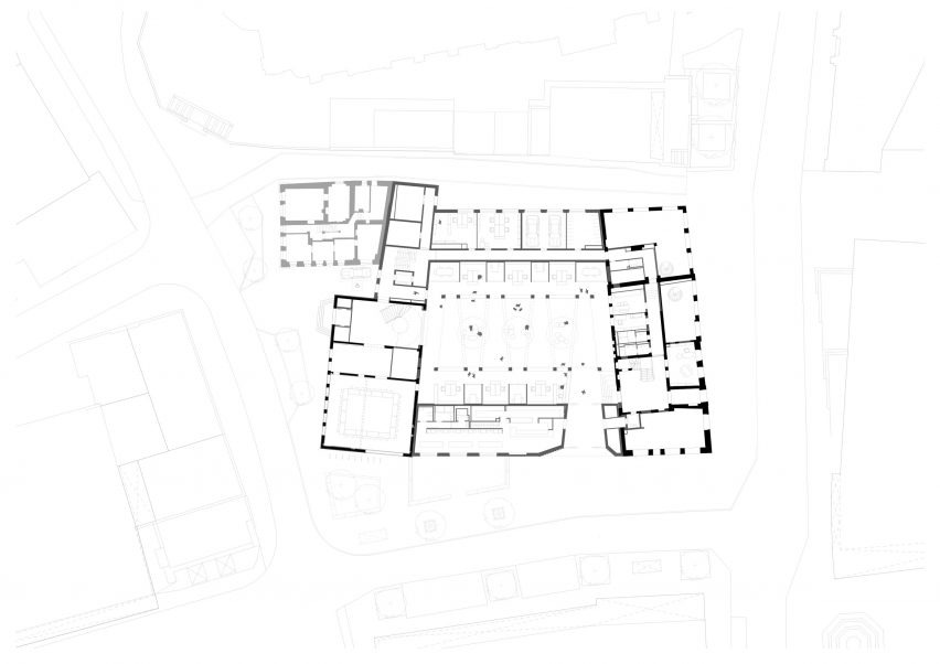 Floor plan of The Nuremberg Chamber of Commerce and Industry headquarters