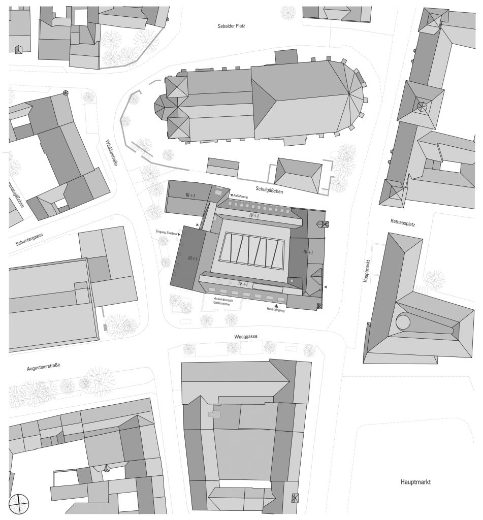 Site plan of The Nuremberg Chamber of Commerce and Industry headquarters