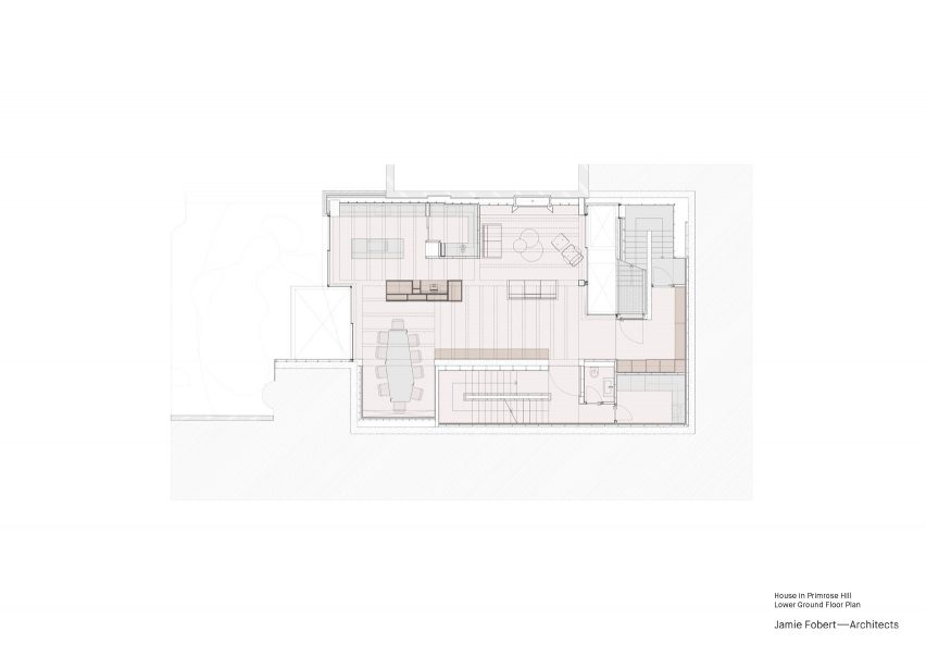 Upper basement floor plan