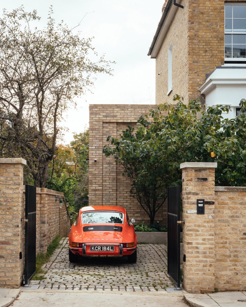 Driveway of House in Primrose Hill by Jamie Fobert Architects