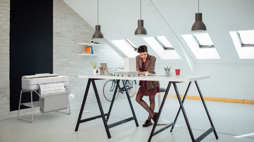 HP large-format printers for remote working
