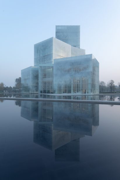 Stacked cultural centre in China