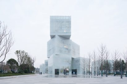 Stacked cultural centre by Mathieu Forest Architecte