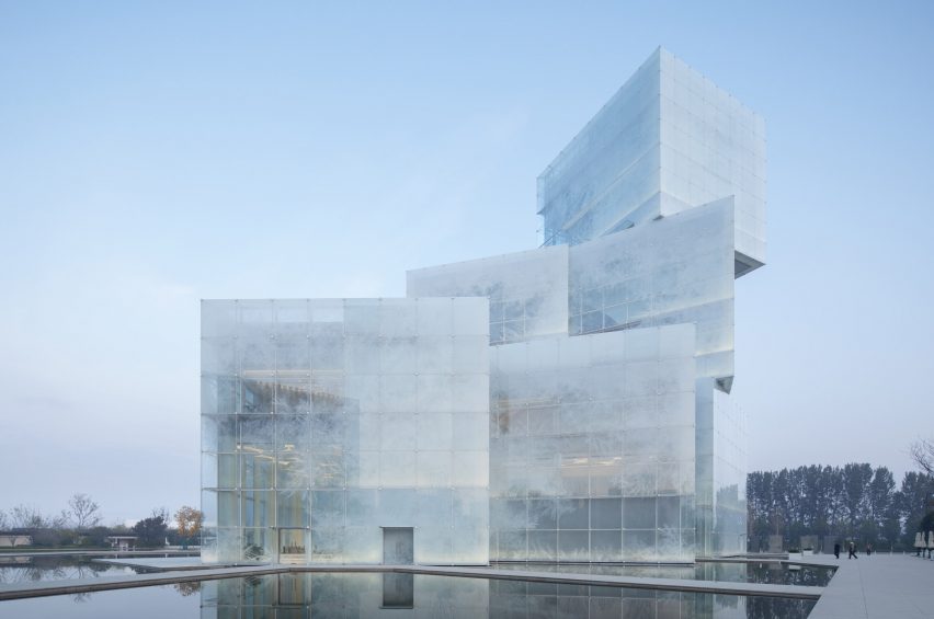 Ice-like cultural centre