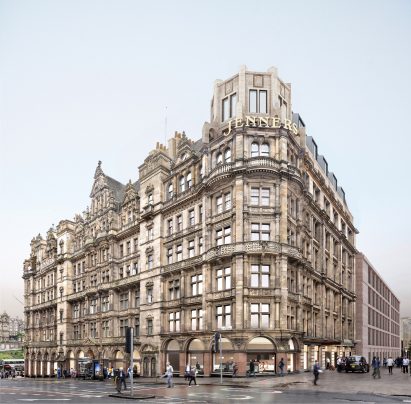 Jenners department store exterior render