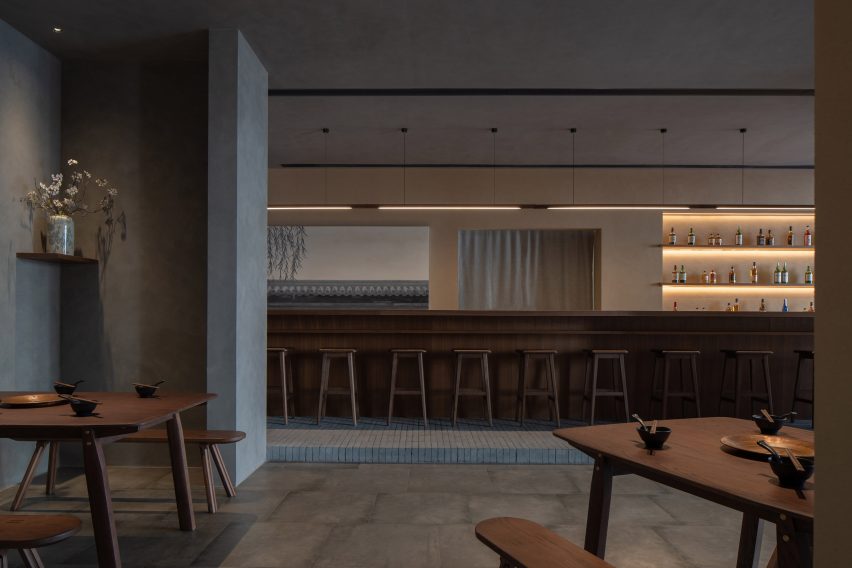 Interiors of Jin Sheng Long restaurant designed by Studio Nor