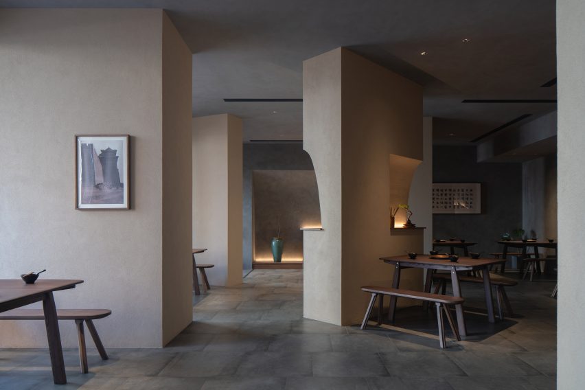 Interiors of Jin Sheng Long restaurant designed by Studio Nor