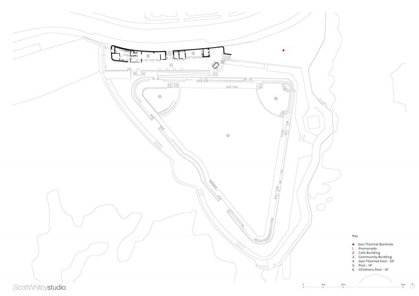 Site plan, Jubilee Pool Penzance