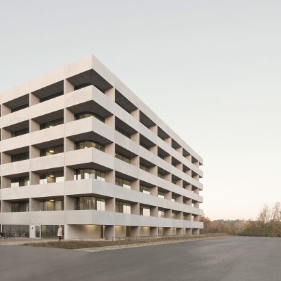 The Geo and Environmental Centre was constructed using concrete