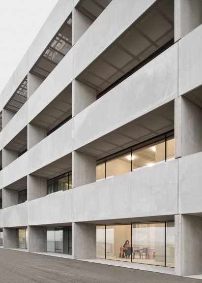 Image of the concrete exterior of Geo and Environmental Centre