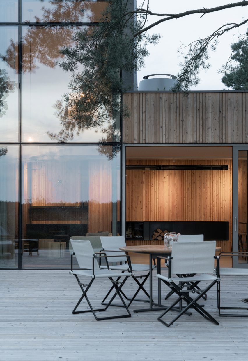 Terrace of Polish house by UGO