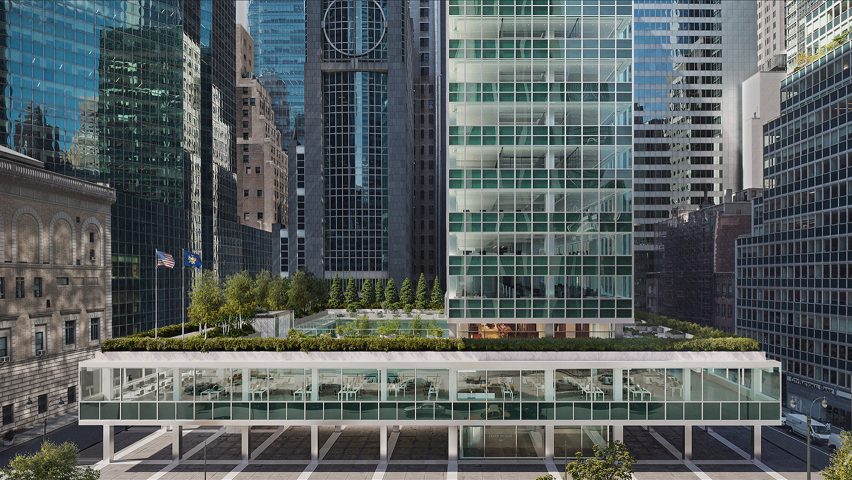 Render of Lever House skyscraper renovation