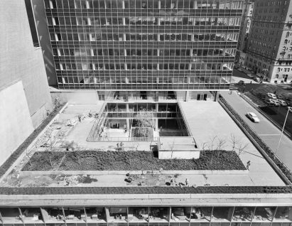Terrace of New York skyscraper