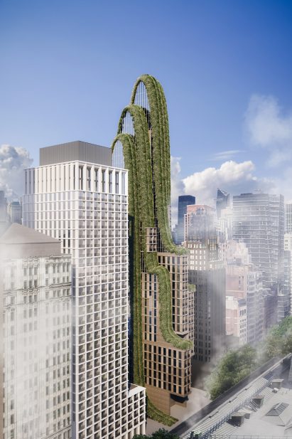 Curved skyscraper