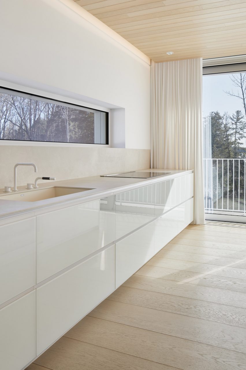 Neutral finishes in the kitchen